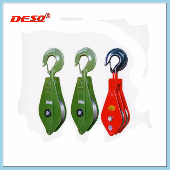 Poulie simple en alliage avec crochet