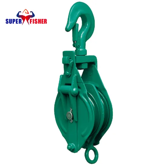 Poulie manuelle robuste pour matériel de gréement marin, poulie à main, 50 t